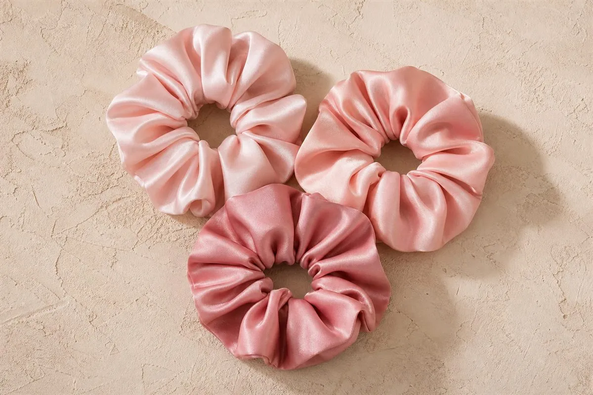 Lot de 3 Chouchous en Soie No.06