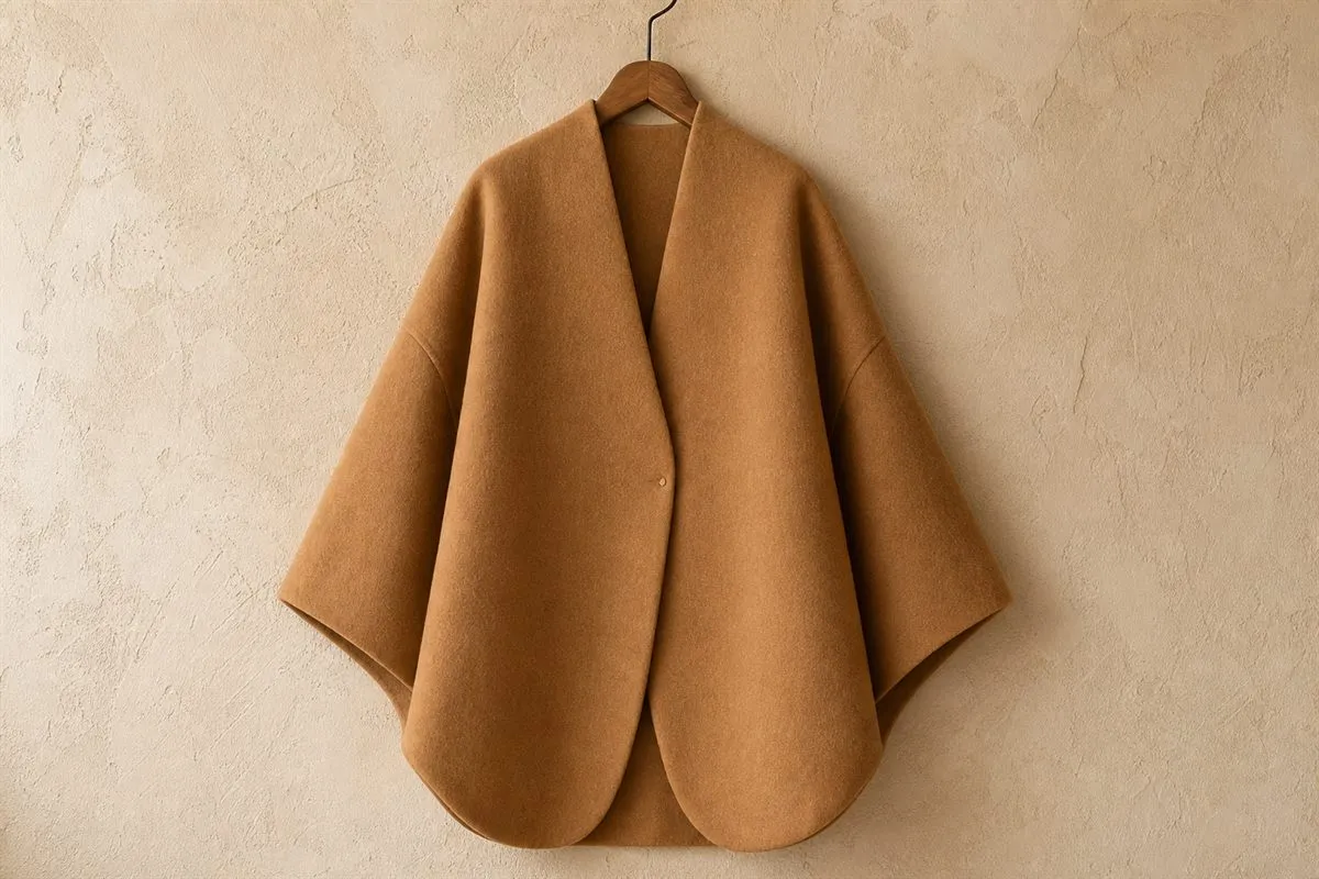 Iconic Manteau Cocoon en Cachemire Mélangé Essential